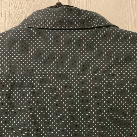 Beverly Hills Polo Club Men’s Button Down Long Sleeve Black & Blue Size Medium - Picture 4 of 8